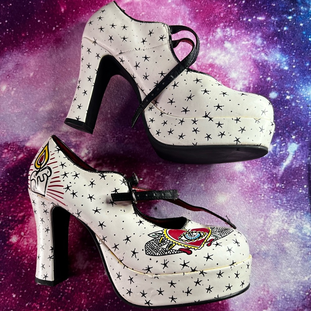 T.U.K Platform High Heels Size 9